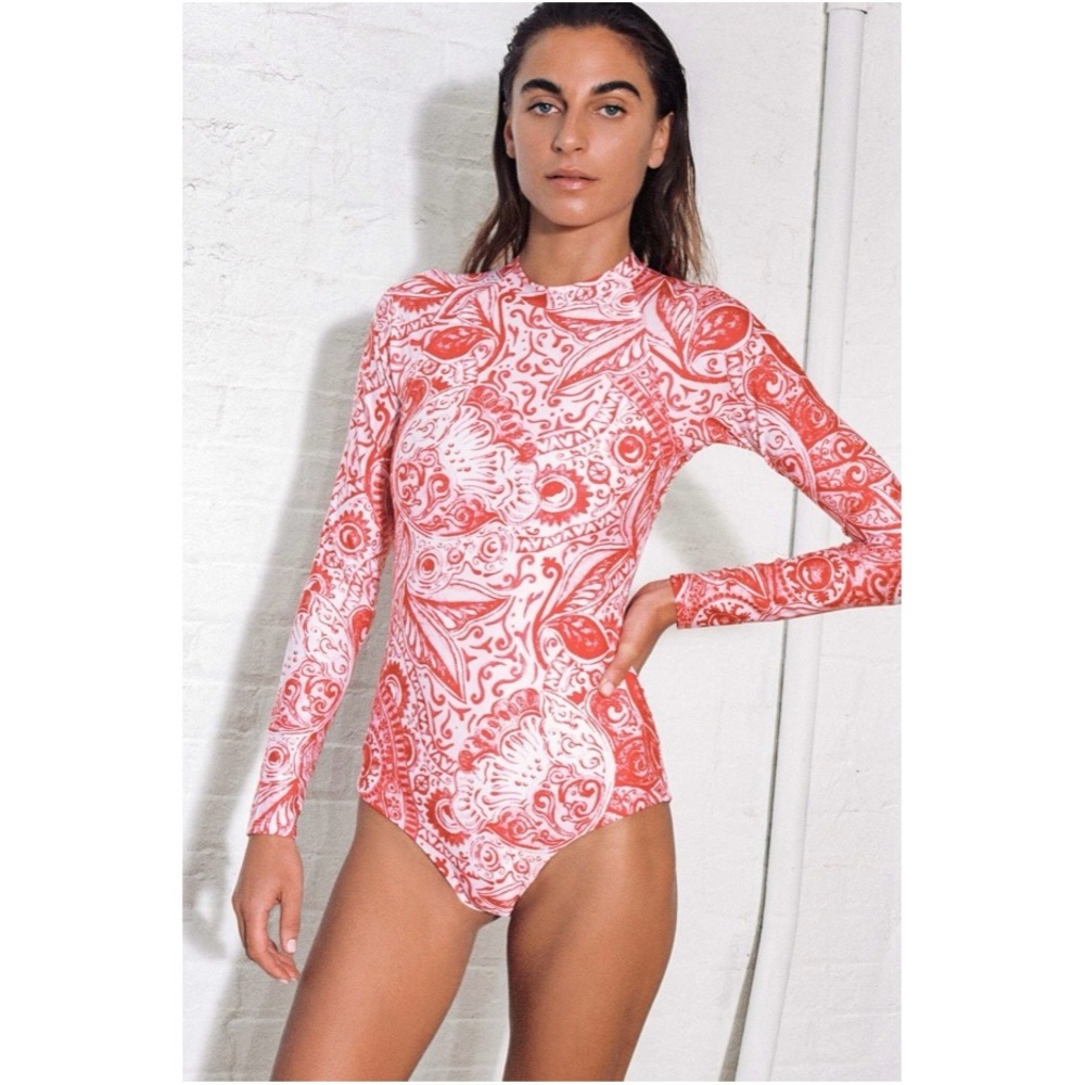 Mara Hoffman Reese Rash Guard One Piece